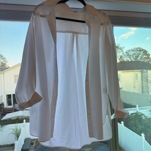 Elegant White Button-Up Shirt